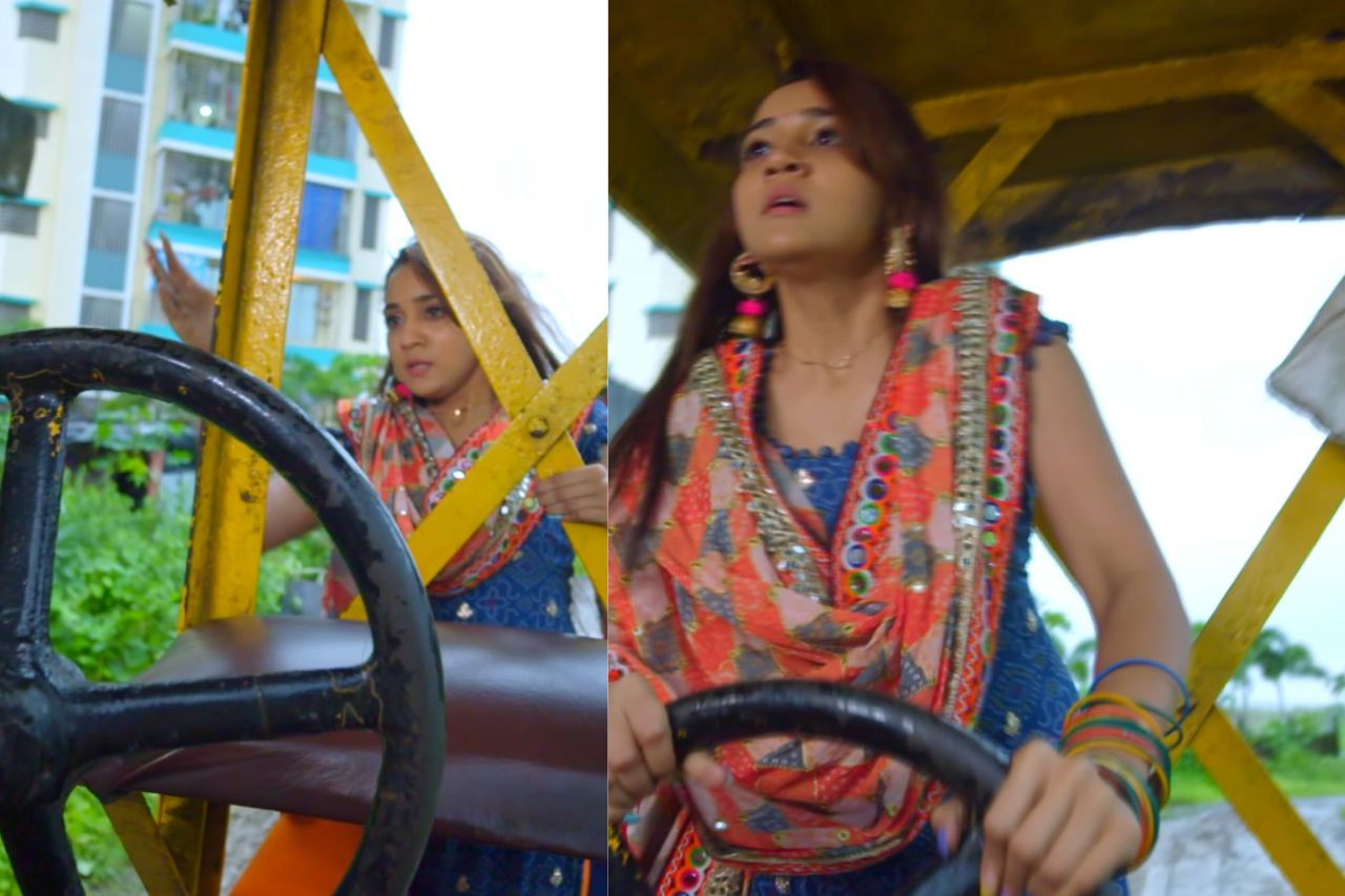 “I love performing stunts all by myself,” reveals Ashi Singh who hopped onto a moving road roller for a sequence in Meet