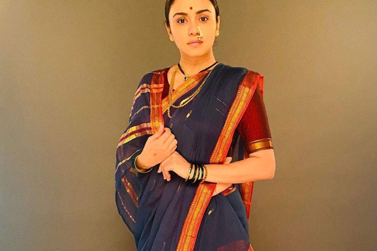 Har Har Mahadev: Amruta Khanvilkar gives a powerful performance as Sonabai Deshpande in the historical drama